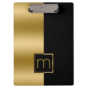 Porte-bloc Design moderne Gold & Black