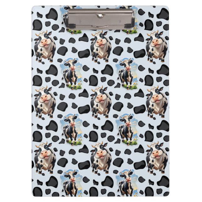 Porte-bloc Design Motif animal de vache (Devant)