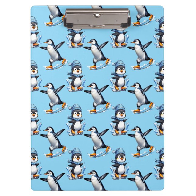 Porte-bloc Design Motif de pingouins (Devant)