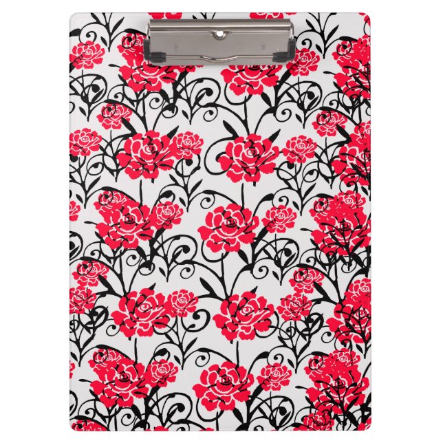 Porte-bloc Design Motif d'illustrations de rose rouge (Devant)