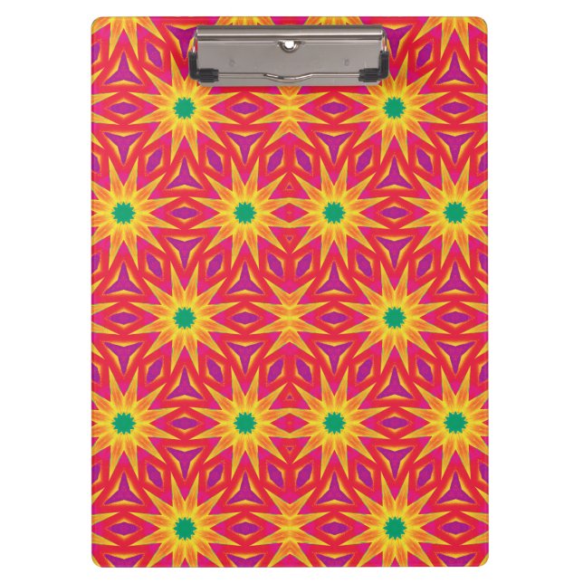 Porte-bloc Design pourpre, rouge, orange, jaune et vert (Devant)