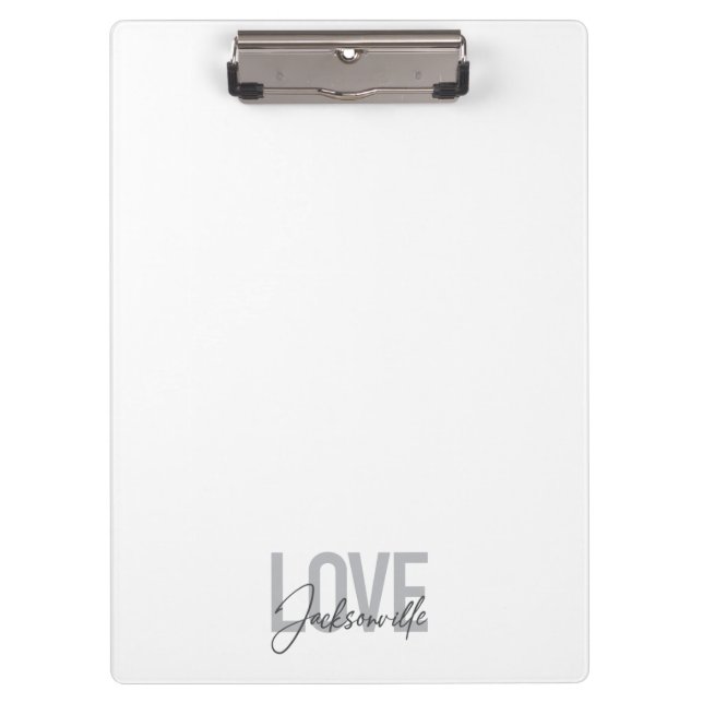 Porte-bloc Design simple, moderne, cool Love Jacksonville (Devant)