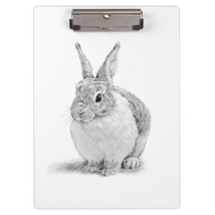 Porte-bloc Dessin au crayon de lapin mignon
