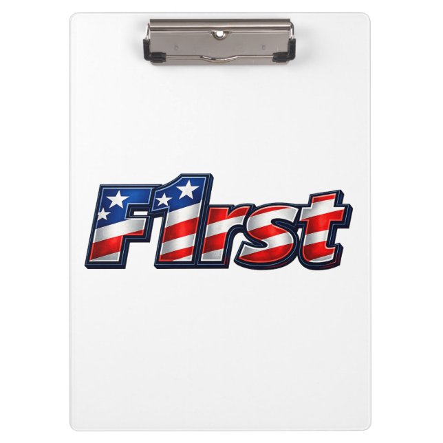 Porte-bloc Dessin de drapeau patriotique F1rst (Devant)