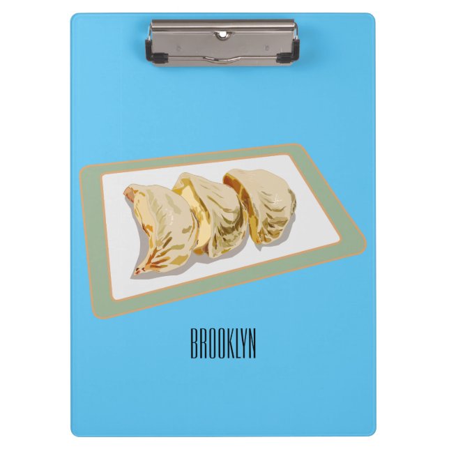 Porte-bloc Dessin de Jiaozi / Chinese dumplings (Devant)