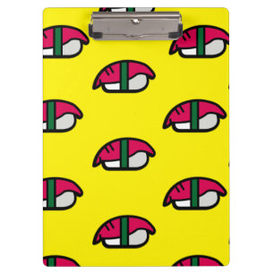 Porte-bloc Dessin Kawaii Sushi, Riz de Poisson et Algues