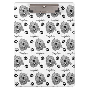 Porte-bloc Dessin personnalisé Goldendoodle Chien