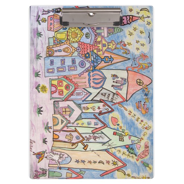 Porte-bloc dessin urbain pour enfants (Devant)