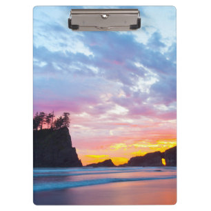 Porte-bloc Deuxième plage au coucher du soleil, Washington