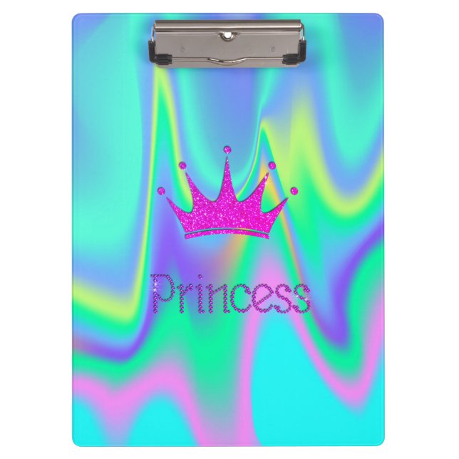 Porte-bloc Diadème Chic Charmant, Princesse Holographique (Devant)