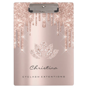 Porte-bloc Diamant Brown Lotus d'étincelle de cils de