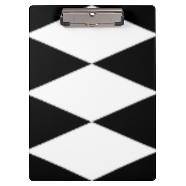 PORTE-BLOC DIAMANTS NOIRS ET BLANCS (Devant)