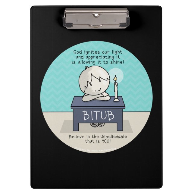 Porte-bloc Dieu fait éclater notre lumière (Devant)