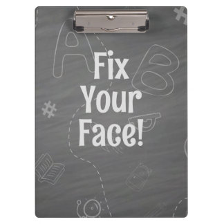 Porte-bloc Directeur personnalisé "Répare ton visage"