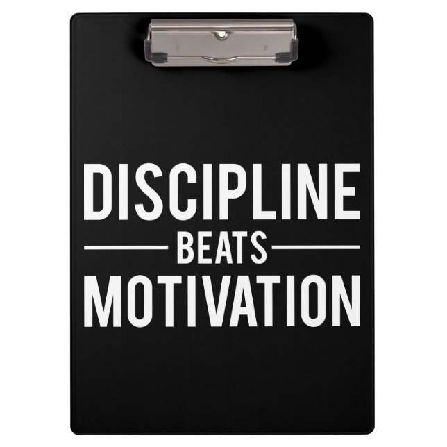 Porte-bloc Discipline bat Motivation - Inspiration (Devant)