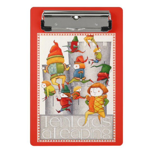 Porte-bloc DIX SEIGNEURS SAUTILLANTS Mini Bloc-Notes - Rouge (Devant)