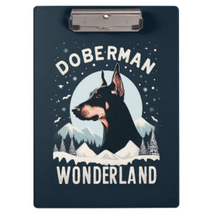 Porte-bloc Doberman Wonderland - Thème Amoureux des chiens en