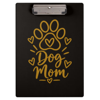 Porte-bloc Dog Mom Cute Paw Print Dog Lover Gift
