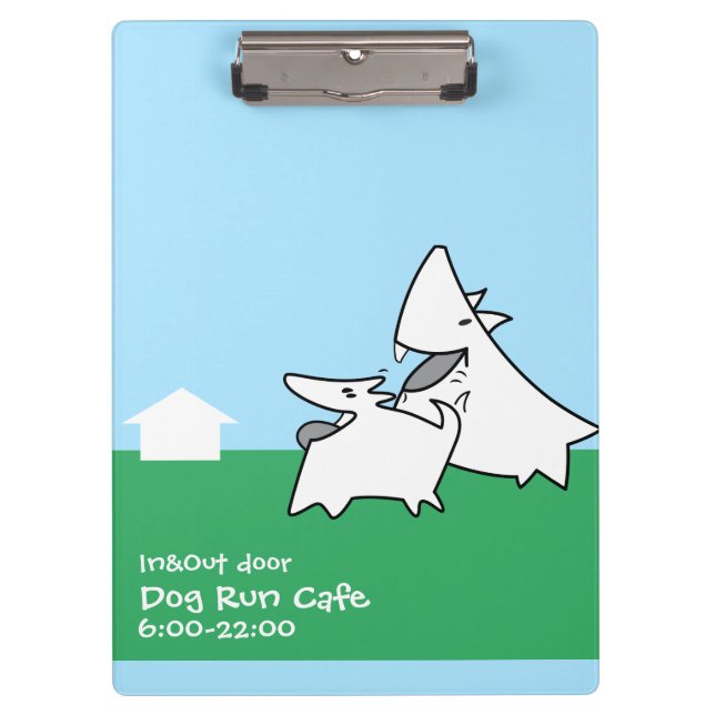 Porte-bloc Dog Run Cafe (Devant)
