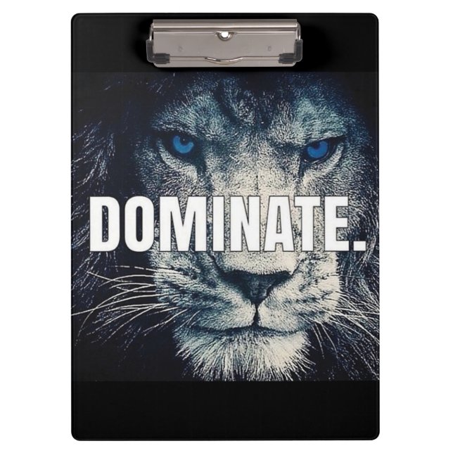 Porte-bloc Dominer - Motivation Lion (Devant)