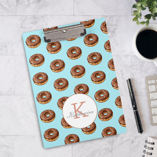 Porte-bloc Donut Sweet Girl Sprinkings Motif Nom personnalisé