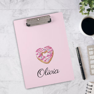 Porte-bloc Donut Sweet Girl Sprinkings Nom personnalisé