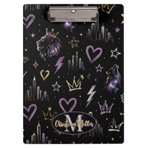 Porte-bloc Doodle Cosmique de Graffiti Urbain Personnalisé 