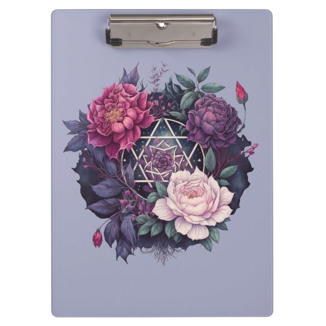 Porte-bloc Dossier de poche Wiccan Lavender Pyrénées Pentacle