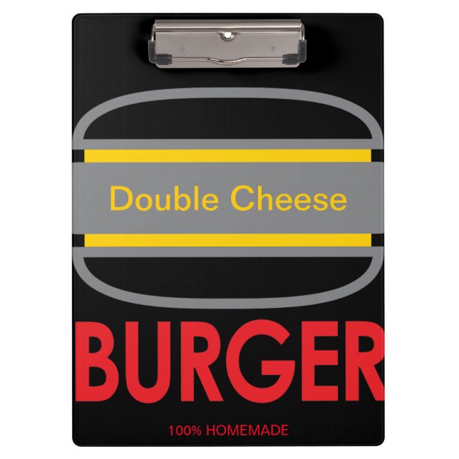 Porte-bloc Double Cheese Burger Icon Fun (Devant)