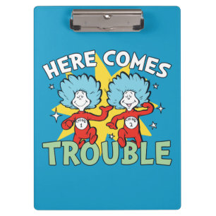 Porte-bloc Dr. Seuss Chose Un Chose Deux Les Ennuis Arriven