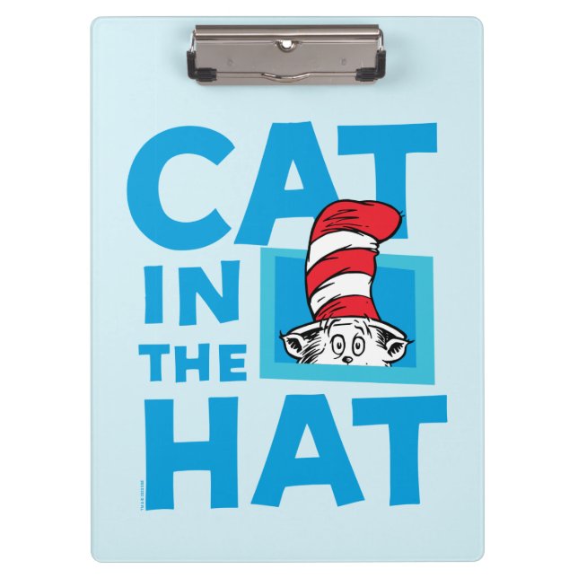 Porte-bloc Dr. Seuss | Logo du Chat dans le Chapeau (Devant)