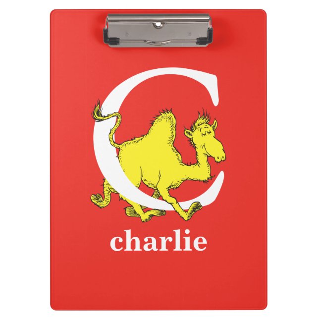 Porte-bloc Dr Seuss's ABC : Letter C - White | Add Your Name (Devant)