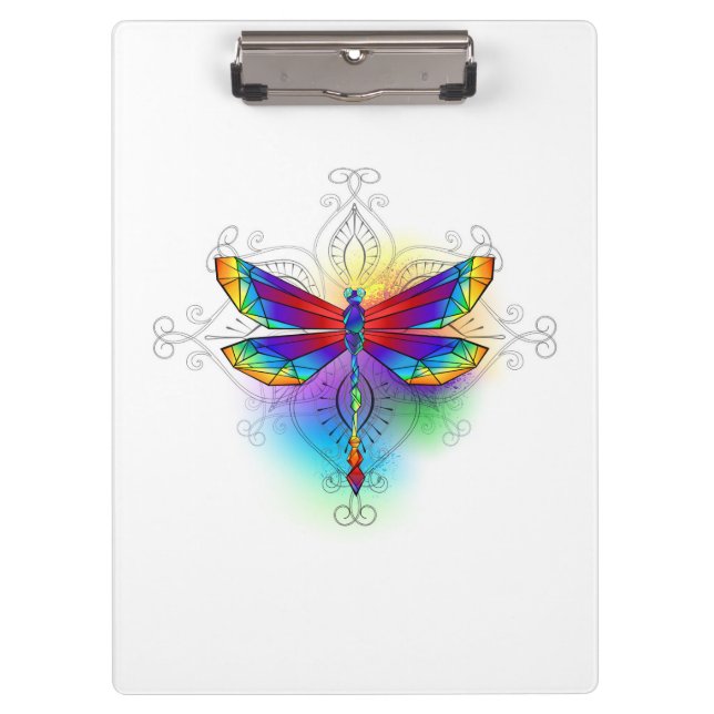 Porte-bloc Dragonfly en arc-en-ciel (Devant)