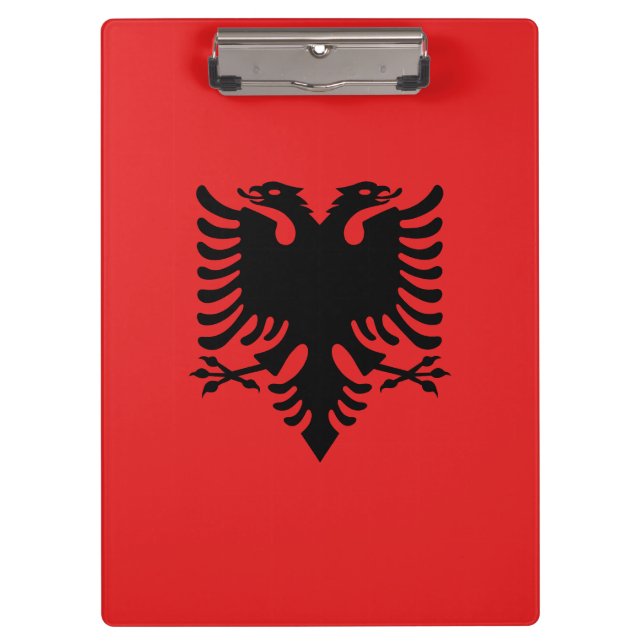 Porte-bloc Drapeau albanais patriotique (Devant)