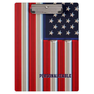 Porte-bloc Drapeau américain métallique