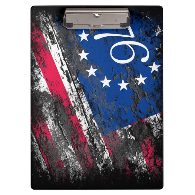 Porte-bloc Drapeau Betsy Ross 1776 4 juillet patriotique (Devant)