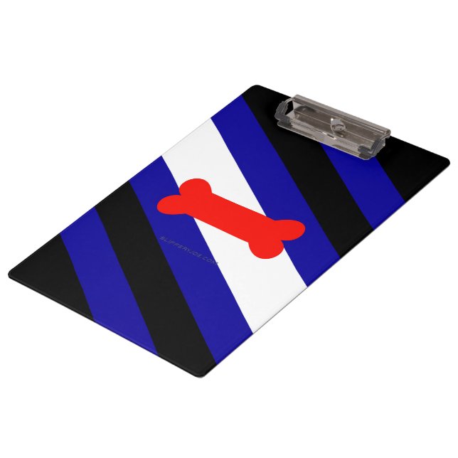 Porte-bloc Drapeau de fierté de jeu de chiots de SlipperyJoe  (Incliné)