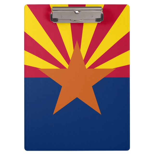 Porte-bloc Drapeau de l'Arizona : Soleil couchant étoile, L'É (Devant)