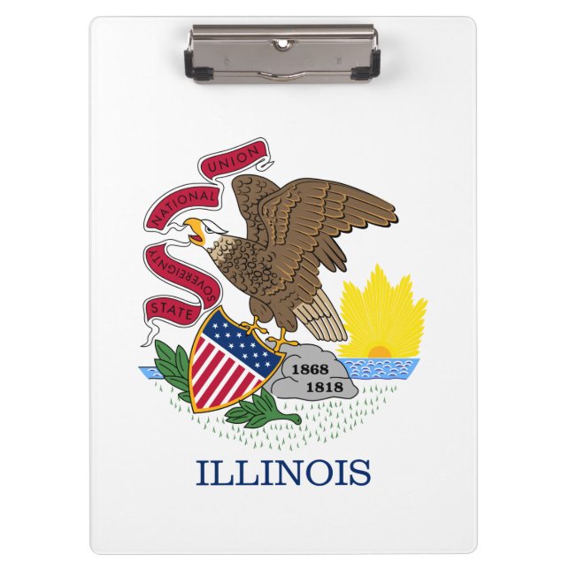 Porte-bloc Drapeau de l'Illinois (Devant)