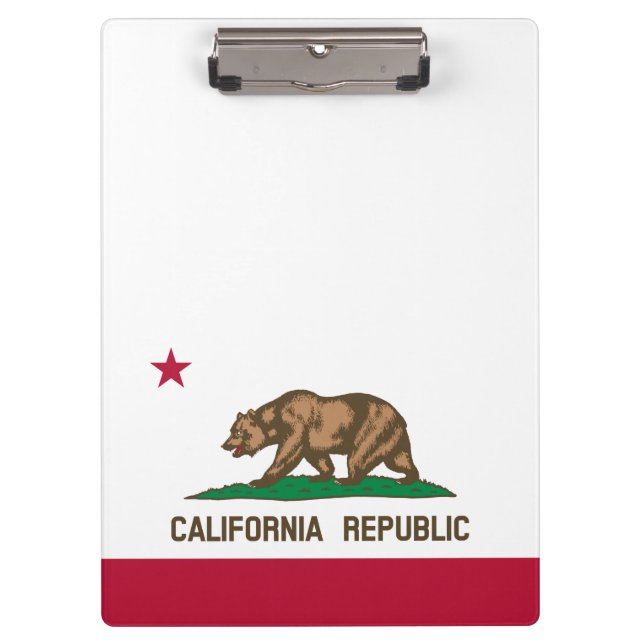 Porte-bloc Drapeau de l'Ours de la République de Californie : (Devant)