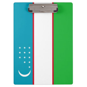 Porte-bloc Drapeau de l'Ouzbékistan