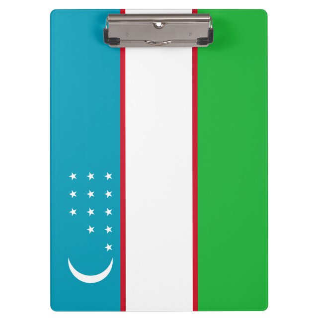 Porte-bloc Drapeau de l'Ouzbékistan (Devant)
