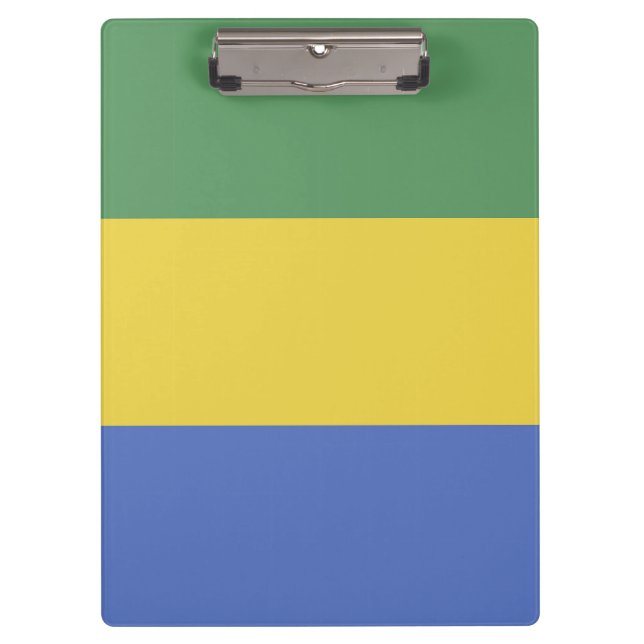 Porte-bloc Drapeau du Gabon (Devant)
