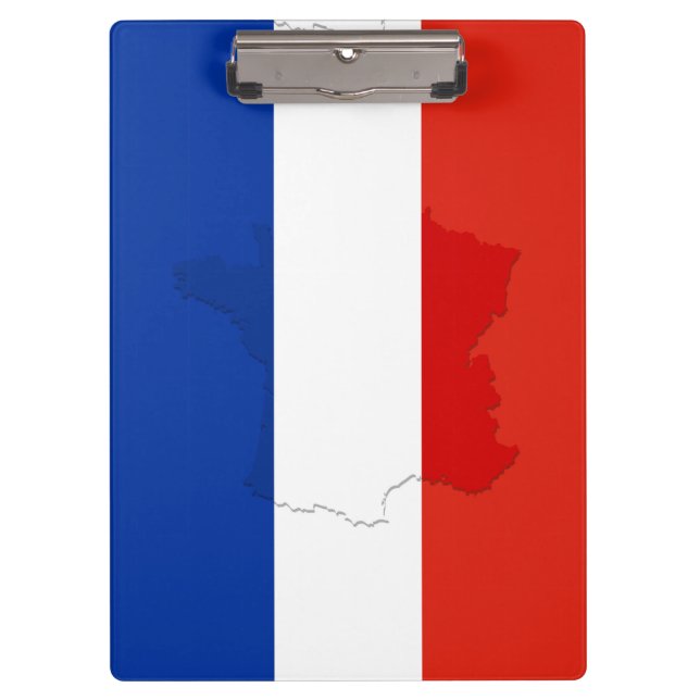 Porte-bloc drapeau français (Devant)