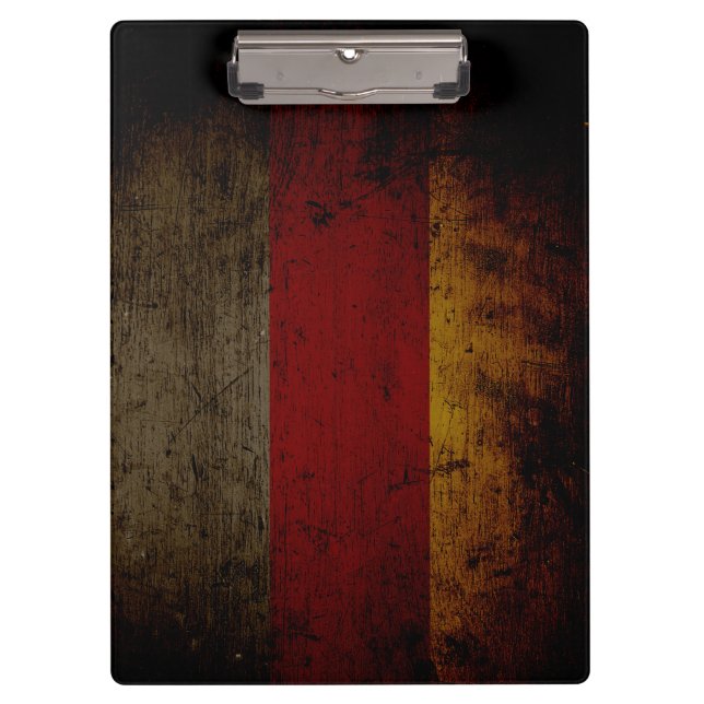 Porte-bloc Drapeau grunge noir 2 de l'Allemagne (Devant)