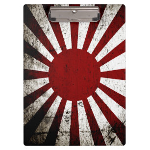 Porte-bloc Drapeau grunge noir du Japon Soleil Levant