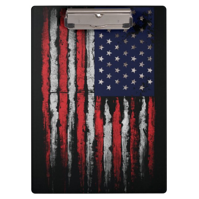 Porte-bloc Drapeau Grunge U.S.A (Devant)