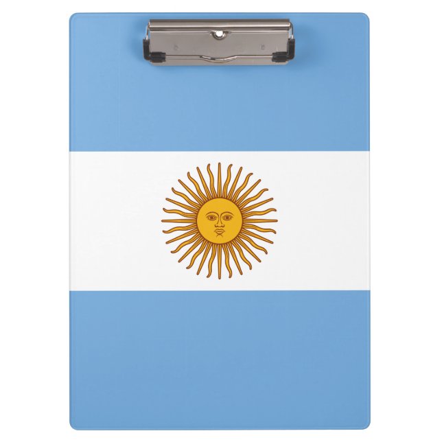 Porte-bloc Drapeau patriotique argentin (Devant)