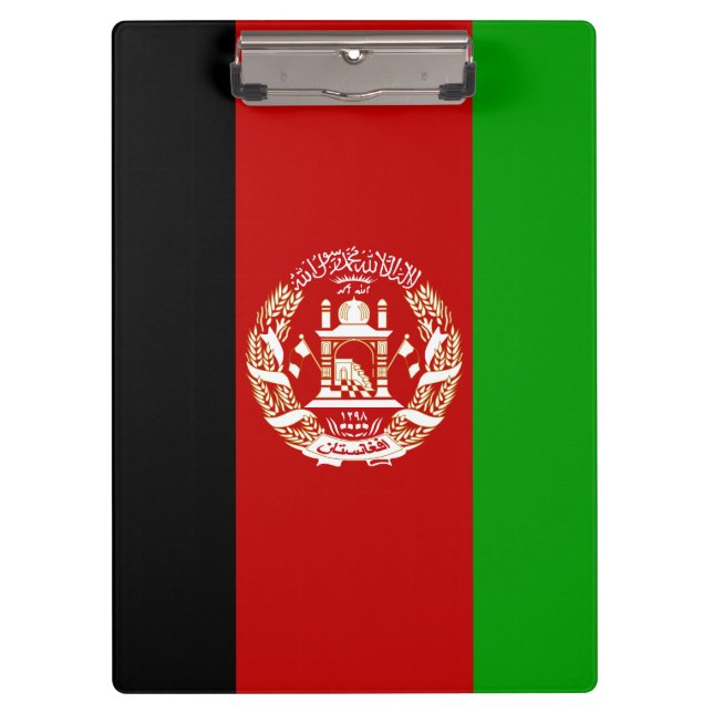 Porte-bloc Drapeau patriotique de l'Afghanistan (Devant)