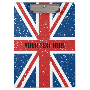 Porte-bloc Drapeau personnalisé du Royaume-Uni